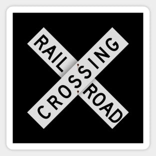 Railroad Xing Sign (classic) Magnet